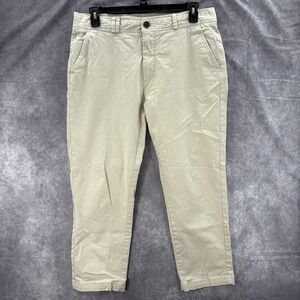 I Love Ugly Pants Mens XL Kobe Slim Cropped Straight Chino Khaki